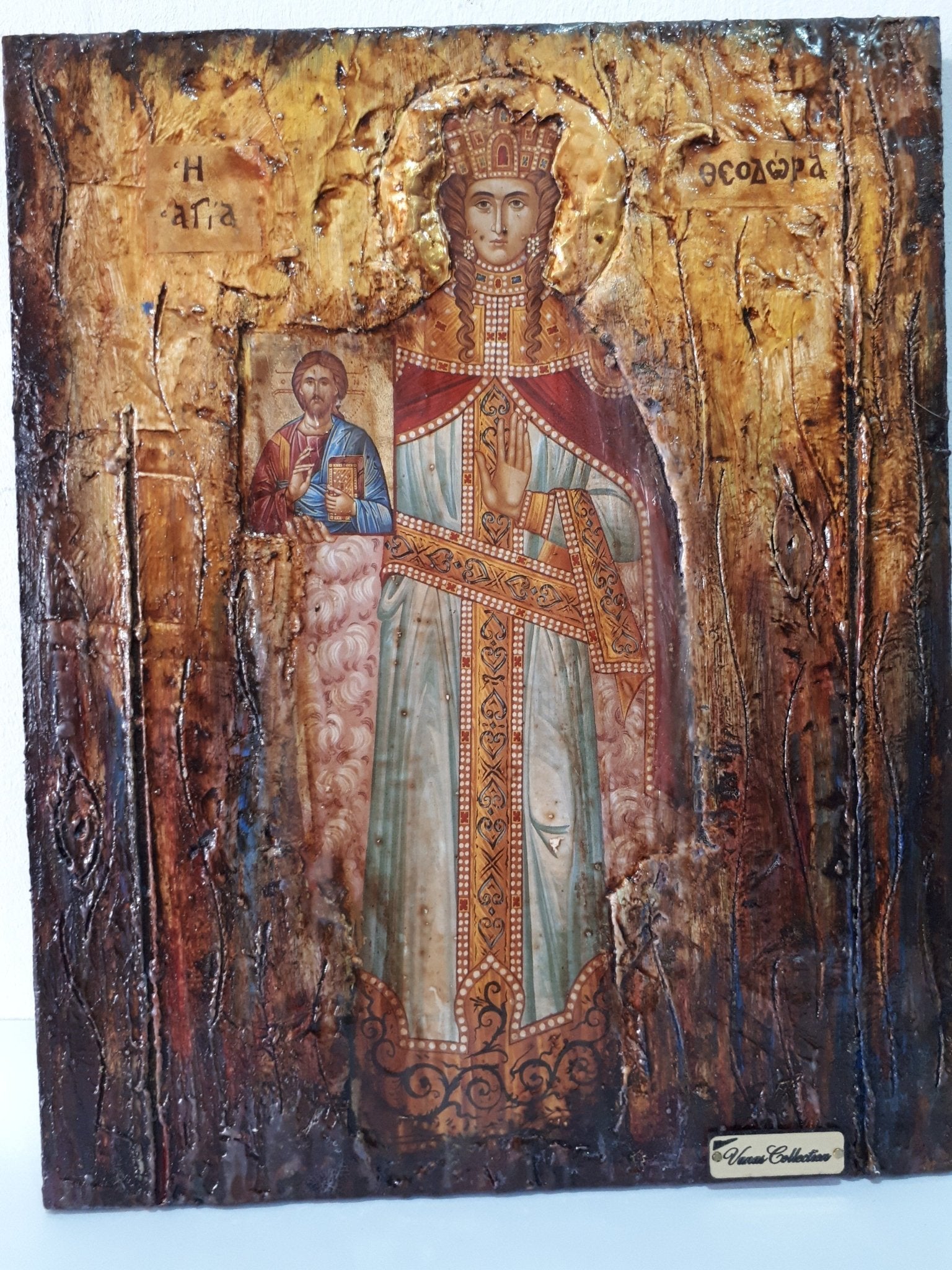 Saint Theodora the Empress -Augusta Icon- Orthodox Greek Full Body Icons - Vanas Collection