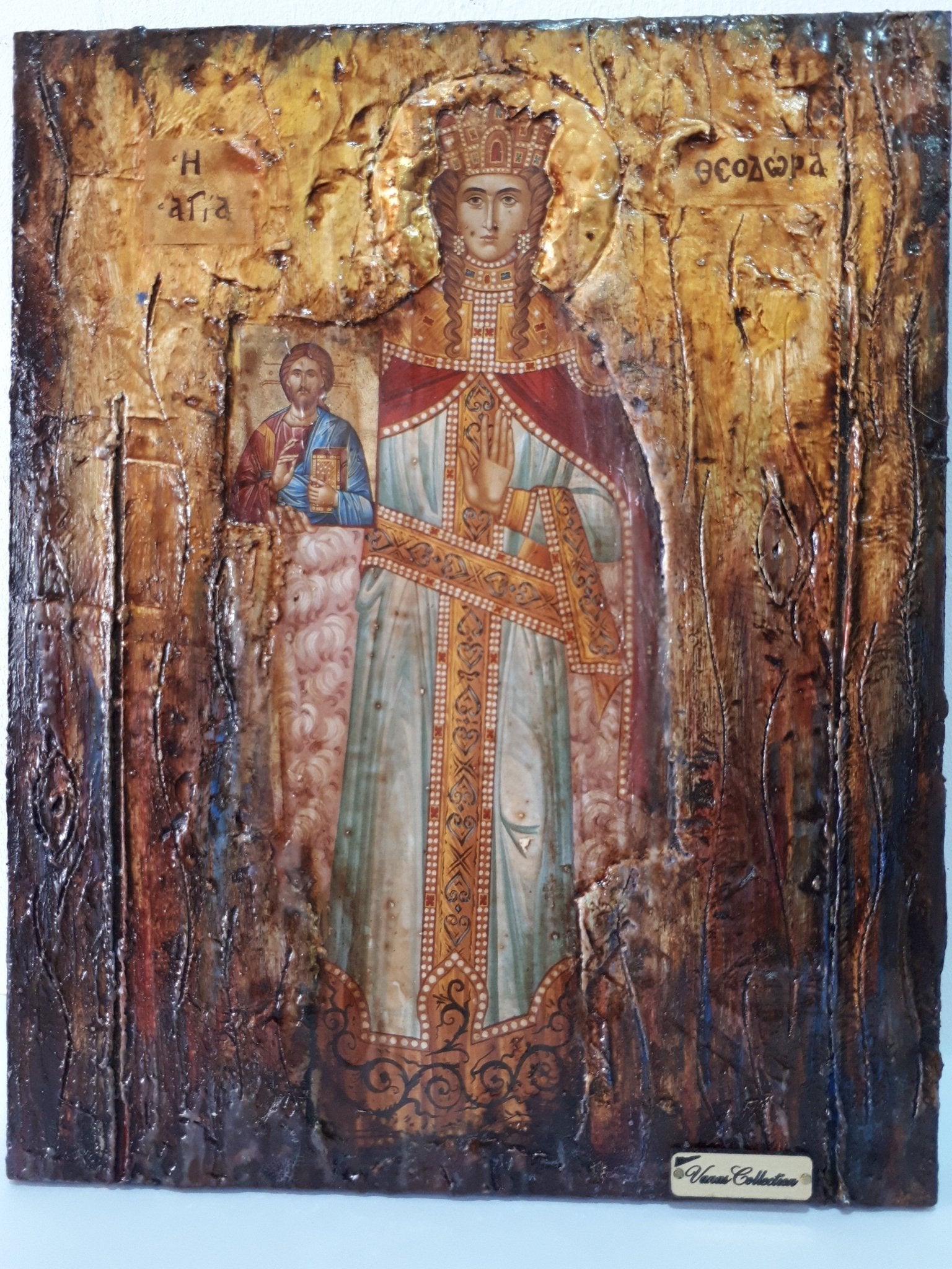 Saint Theodora the Empress -Augusta Icon- Orthodox Greek Full Body Icons - Vanas Collection