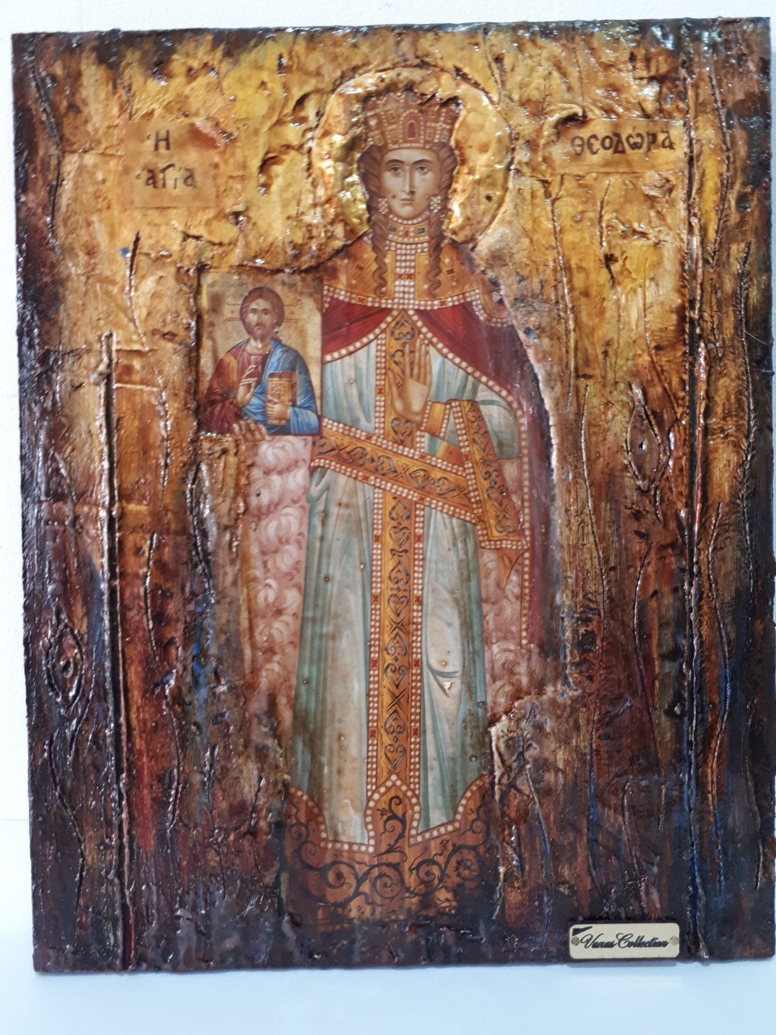 Saint Theodora the Empress -Augusta Icon- Orthodox Greek Full Body Icons - Vanas Collection