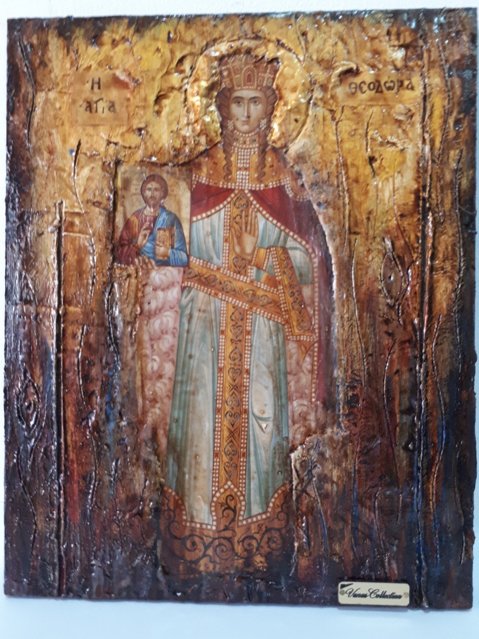 Saint Theodora the Empress -Augusta Icon- Orthodox Greek Full Body Icons - Vanas Collection