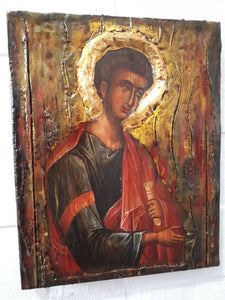 Saint Thomas the Apostle Icon Rare Byzantine Greek Orthodox Antique Style Icons - Vanas Collection