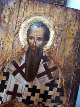 Laden Sie das Bild in den Galerie-Viewer, Saint Vasilios Basil- Orthodox Icon Byzantine Religious Antique Style Icon 44X32X1.5 - Vanas Collection