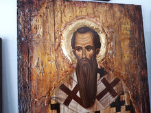 Laden Sie das Bild in den Galerie-Viewer, Saint Vasilios Basil- Orthodox Icon Byzantine Religious Antique Style Icon 44X32X1.5 - Vanas Collection