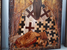Laden Sie das Bild in den Galerie-Viewer, Saint Vasilios Basil- Orthodox Icon Byzantine Religious Antique Style Icon 44X32X1.5 - Vanas Collection