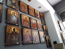 Load image into Gallery viewer, Saint Veronica Issue of blood- Rare Byzantine Greek Orthodox Antique Style Icons - Vanas Collection