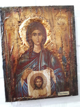 Load image into Gallery viewer, Saint Veronica Issue of blood- Rare Byzantine Greek Orthodox Antique Style Icons - Vanas Collection