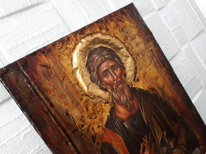 St. Andrew the Apostle-Handmade Greek Byzantine Icon-Orthodox Icon Antique - Vanas Collection