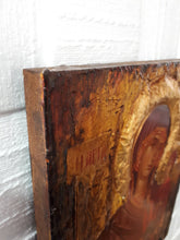 Load image into Gallery viewer, St. Anna with Virgin Mary-Handmade Greek Orthodox Byzantine Icon Antique Style - Vanas Collection