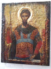 Load image into Gallery viewer, St. Theodore Tiron Tyrone Icon-Greek Russian Orthodox Byzantine Handmade Icons - Vanas Collection