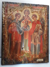 Laden Sie das Bild in den Galerie-Viewer, Synaxis Gathering of the Archangels Icon-Greek Byzantine Christian Handmade Icons - Vanas Collection
