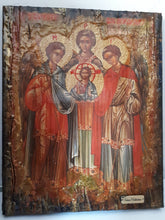 Load image into Gallery viewer, Synaxis Gathering of the Archangels Icon-Greek Byzantine Christian Handmade Icons - Vanas Collection