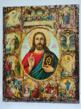Load image into Gallery viewer, The Life of Jesus Christ Icon- Greek Russian Orthodox Russian Icons - Vanas Collection