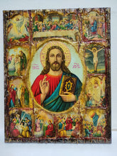 Load image into Gallery viewer, The Life of Jesus Christ Icon- Greek Russian Orthodox Russian Icons - Vanas Collection