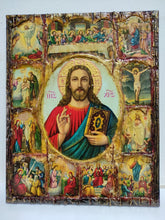 Load image into Gallery viewer, The Life of Jesus Christ Icon- Greek Russian Orthodox Russian Icons - Vanas Collection