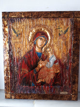 Load image into Gallery viewer, Virgin Mary &quot;Amolyntos&quot; with Jesus Christ Icon - Greek Orthodox Byzantine Icon - Vanas Collection