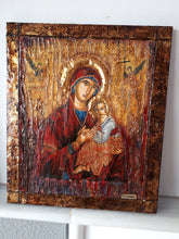 Load image into Gallery viewer, Virgin Mary &quot;Amolyntos&quot; with Jesus Christ Icon - Greek Orthodox Byzantine Icon - Vanas Collection
