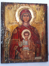 Laden Sie das Bild in den Galerie-Viewer, Virgin Mary Eleftherotria Holy Icon -Greek Byzantine Antique Style Icons - Vanas Collection