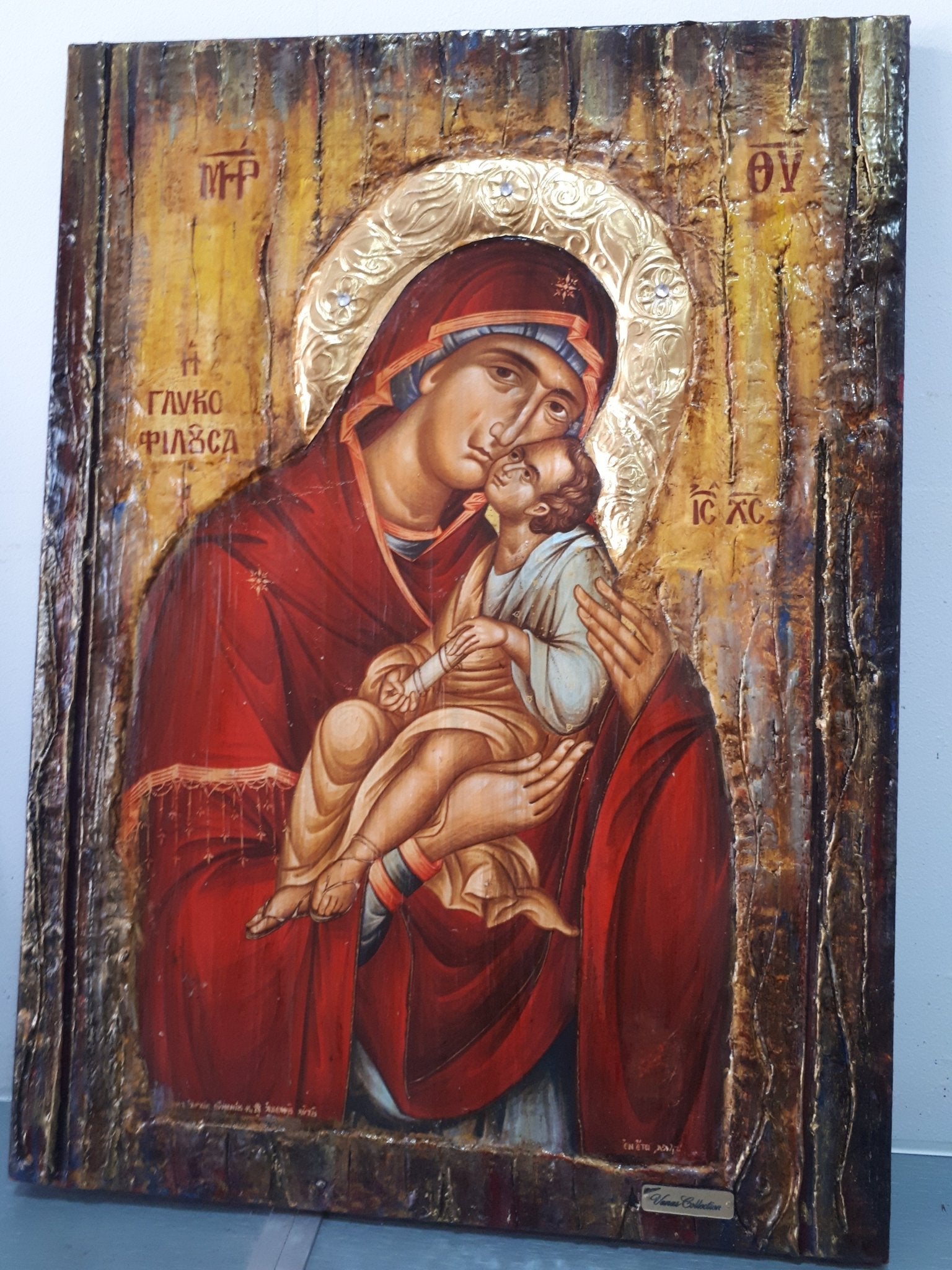 Virgin Mary Glykofilousa Panagia Glykophilousa- Greek Orthodox Byzantine Icons - Vanas Collection