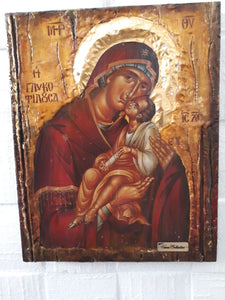 Virgin Mary Glykofilousa Panagia Glykophilousa- Greek Orthodox Byzantine Icons - Vanas Collection