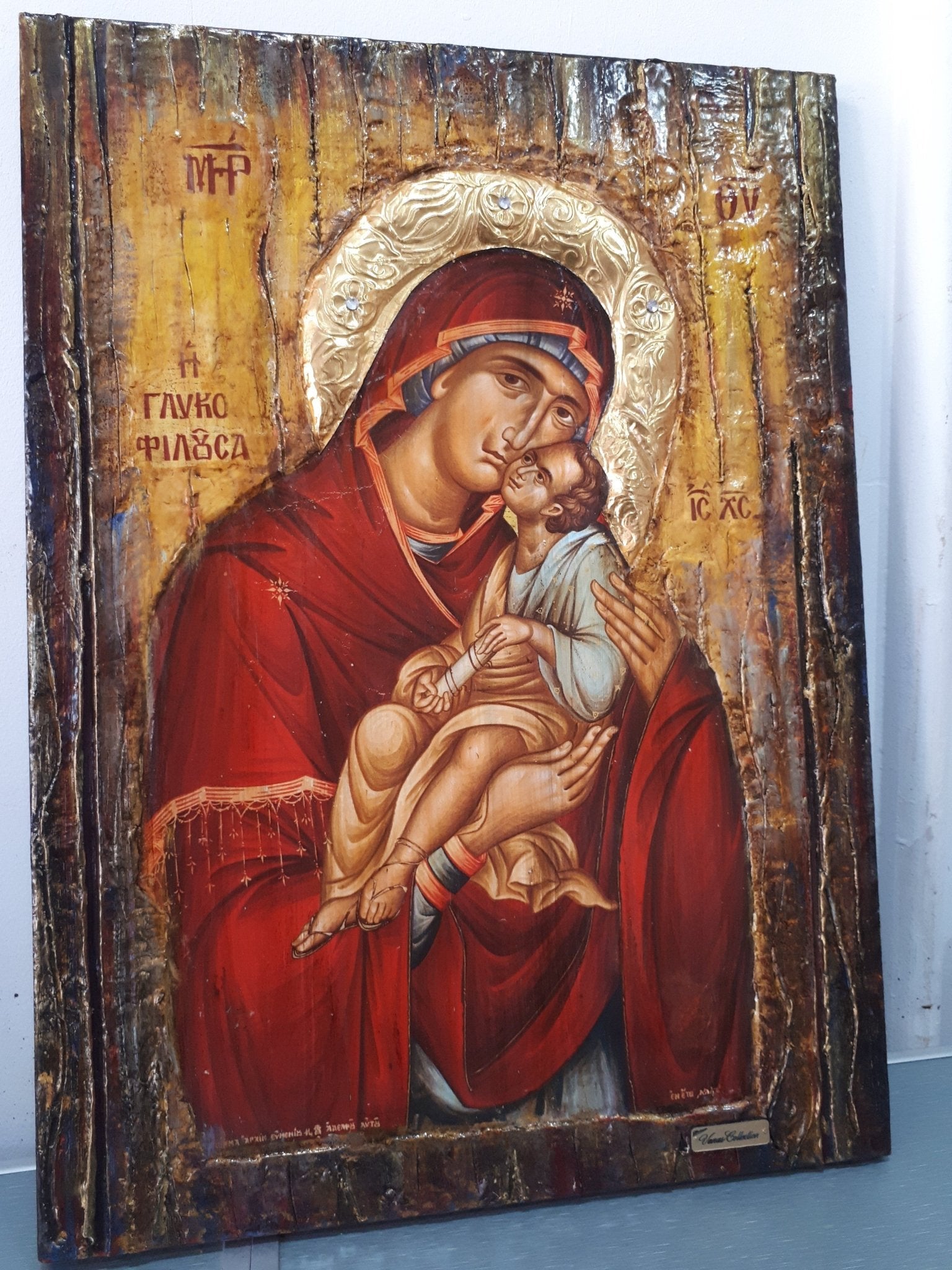 Virgin Mary Glykofilousa Panagia Glykophilousa- Greek Orthodox Byzantine Icons - Vanas Collection
