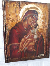 Laden Sie das Bild in den Galerie-Viewer, Virgin Mary Glykofilousa Panagia Glykophilousa- Greek Orthodox Byzantine Icons - Vanas Collection