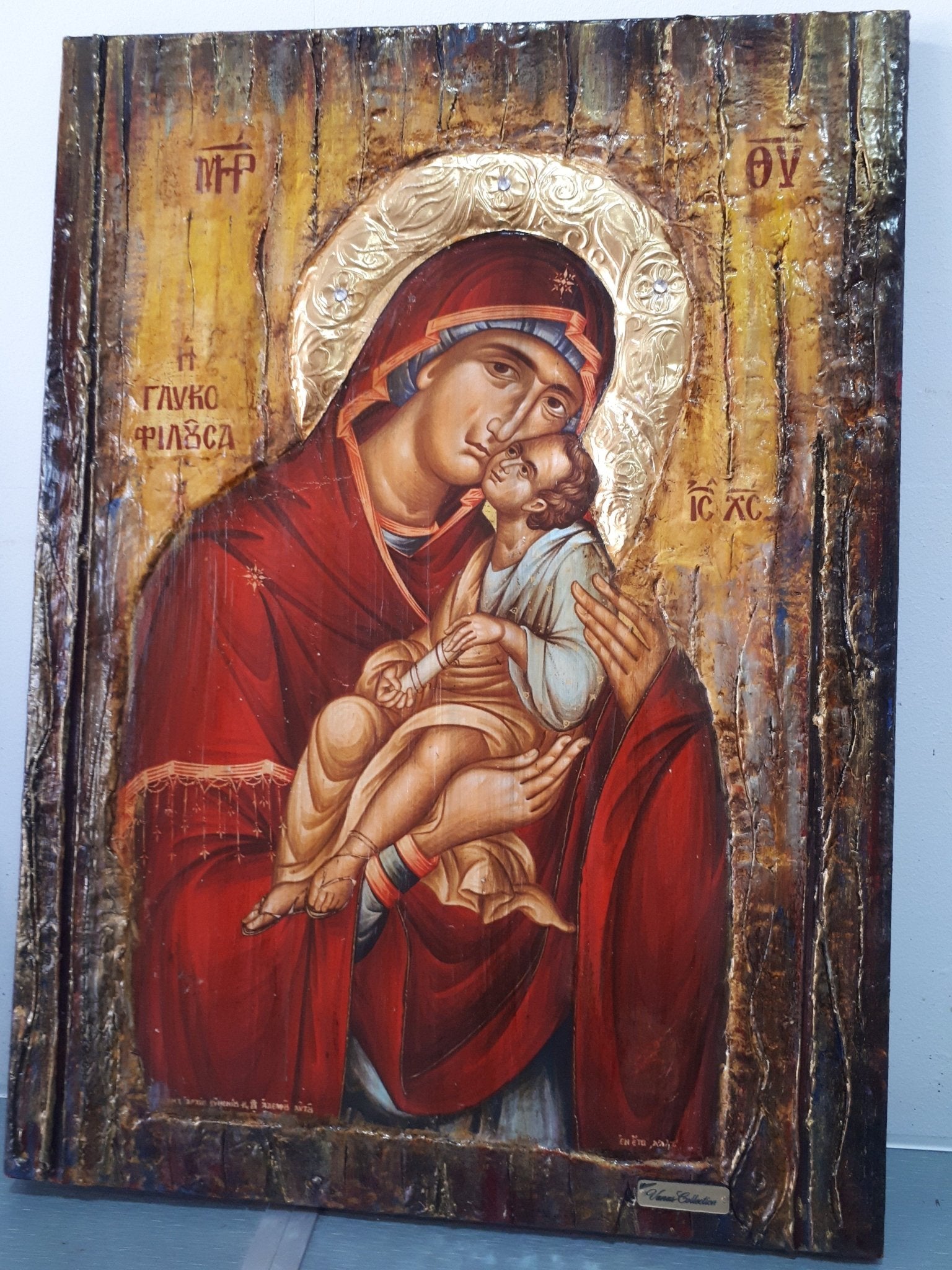 Virgin Mary Glykofilousa Panagia Glykophilousa- Greek Orthodox Byzantine Icons - Vanas Collection