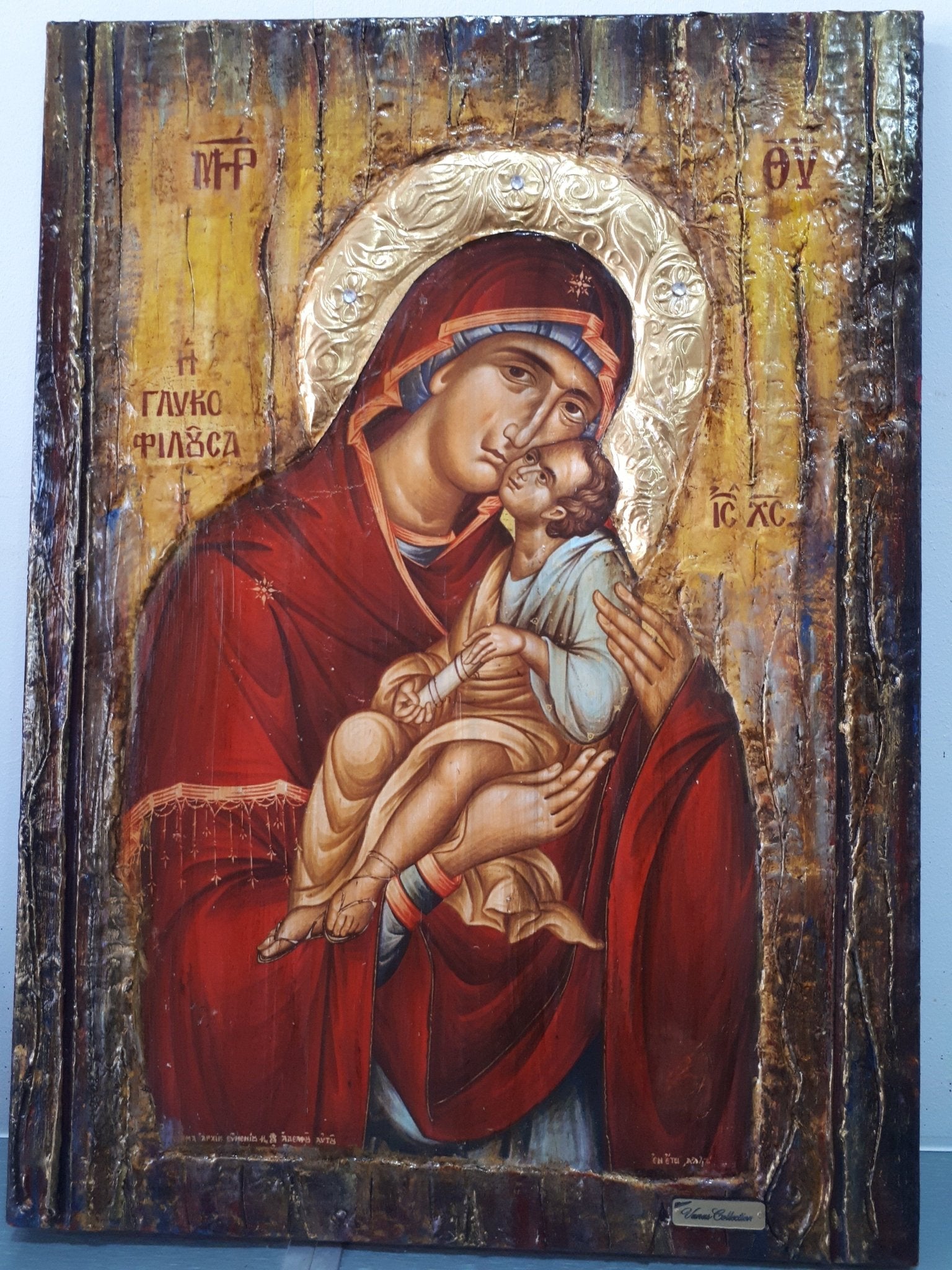 Virgin Mary Glykofilousa Panagia Glykophilousa- Greek Orthodox Byzantine Icons - Vanas Collection