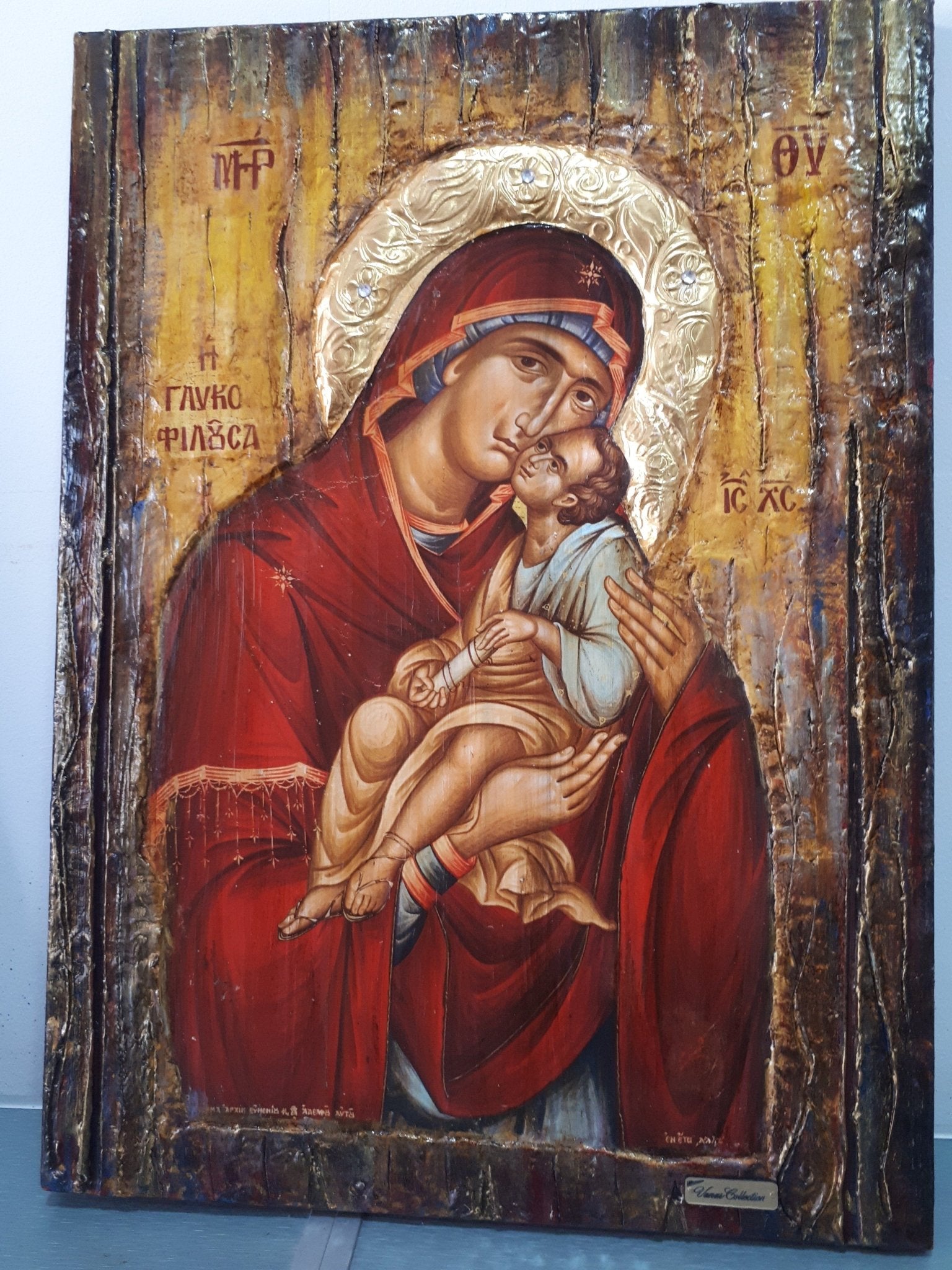 Virgin Mary Glykofilousa Panagia Glykophilousa- Greek Orthodox Byzantine Icons - Vanas Collection