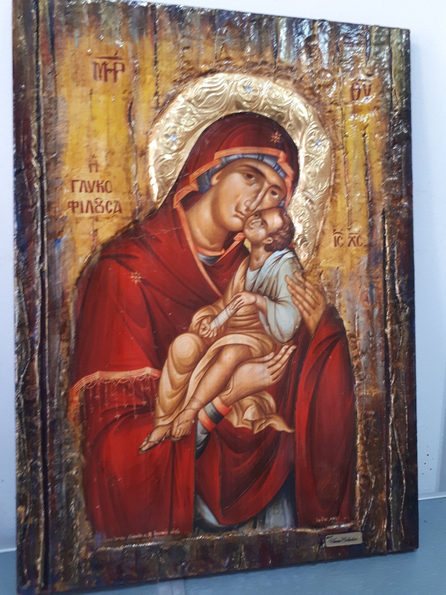 Virgin Mary Glykofilousa Panagia Glykophilousa- Greek Orthodox Byzantine Icons - Vanas Collection