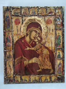Virgin Mary Glykofilousa Panagia Glykophilousa Icon- Greek Orthodox Byzantine Icons - Vanas Collection