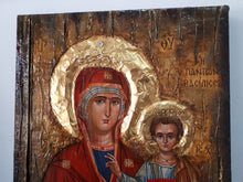 Laden Sie das Bild in den Galerie-Viewer, Virgin Mary Maria Queen of All-Jesus Christ Orthodox Handmade Antique Style Icon - Vanas Collection