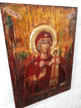 Load image into Gallery viewer, Virgin Mary Maria RODON with Jesus Christ Orthodox Antique Style Icon - Vanas Collection