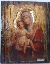 Load image into Gallery viewer, Virgin Mary of AXION ESTI and Jesus Christianity Orthodox Byzantine Greek Icons - Vanas Collection