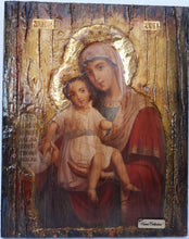 Load image into Gallery viewer, Virgin Mary of AXION ESTI and Jesus Christianity Orthodox Byzantine Greek Icons - Vanas Collection