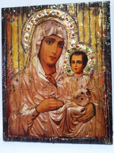 Load image into Gallery viewer, Virgin Mary of Jerusalem with Jesus Icon-Orthodox Greek Byzantine Icons - Vanas Collection