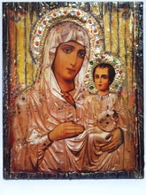 Load image into Gallery viewer, Virgin Mary of Jerusalem with Jesus Icon-Orthodox Greek Byzantine Icons - Vanas Collection
