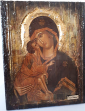 Load image into Gallery viewer, Virgin Mary of Love Donskaya Russian Icon-Orthodox Antique Style Icon - Vanas Collection