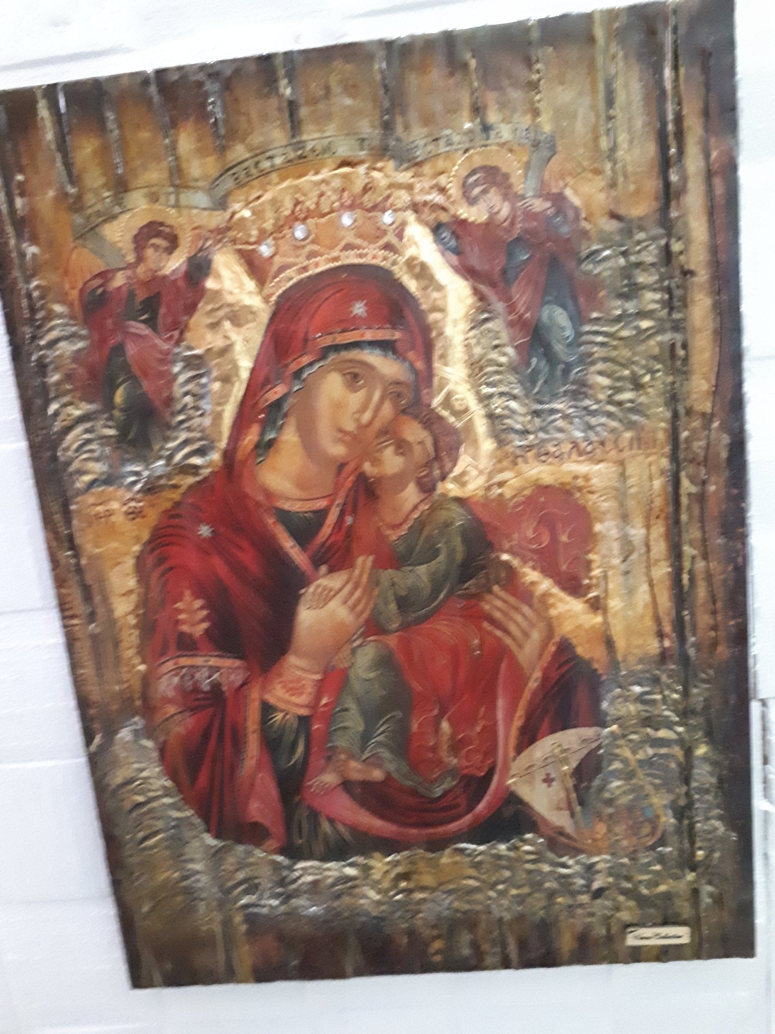 Virgin Mary of Sea Thalassini - Jesus Icon - Orthodox Byzantine Religious Icons - Vanas Collection