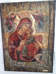 Virgin Mary of Sea Thalassini - Jesus Icon - Orthodox Byzantine Religious Icons - Vanas Collection