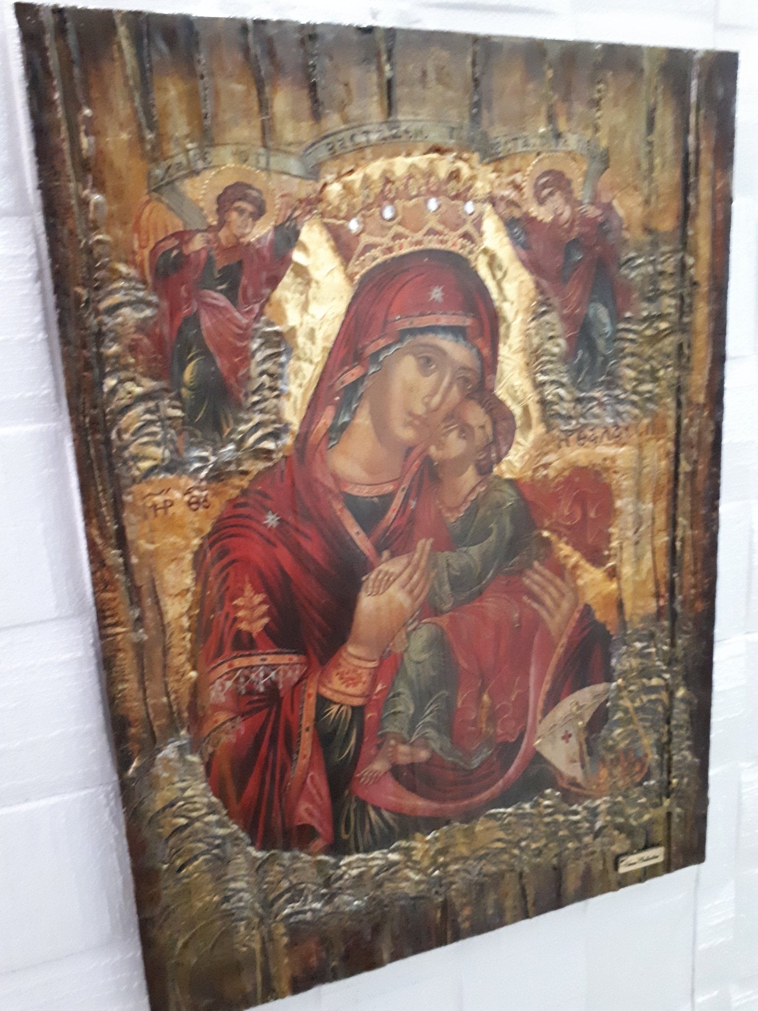 Virgin Mary of Sea Thalassini - Jesus Icon - Orthodox Byzantine Religious Icons - Vanas Collection