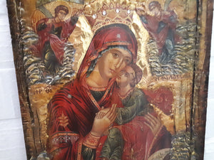 Virgin Mary of Sea Thalassini - Jesus Icon - Orthodox Byzantine Religious Icons - Vanas Collection