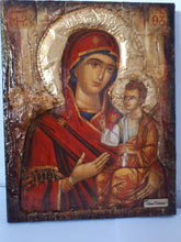 Load image into Gallery viewer, Virgin Mary-Panagia of Prousiotissa-Greek Byzantine Antique Style Icons - Vanas Collection