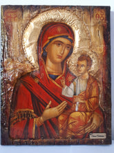 Load image into Gallery viewer, Virgin Mary-Panagia of Prousiotissa-Greek Byzantine Antique Style Icons - Vanas Collection