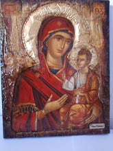 Load image into Gallery viewer, Virgin Mary-Panagia of Prousiotissa-Greek Byzantine Antique Style Icons - Vanas Collection