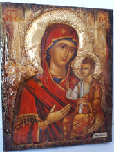 Load image into Gallery viewer, Virgin Mary-Panagia of Prousiotissa-Religious Greek Byzantine Antique Style Icons - Vanas Collection
