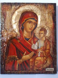 Virgin Mary-Panagia of Prousiotissa-Religious Greek Byzantine Antique Style Icons - Vanas Collection
