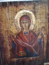 Load image into Gallery viewer, Virgin Mary Panagia Theoskepasti Greek Handmade Orthodox Byzantine Russian Icons - Vanas Collection