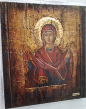 Laden Sie das Bild in den Galerie-Viewer, Virgin Mary Panagia Theoskepasti Greek Handmade Orthodox Byzantine Russian Icons - Vanas Collection