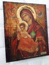 Load image into Gallery viewer, Virgin Mary Panagia Therapevousa Icon-Orthodox Greek Byzantine Handmade Icons - Vanas Collection