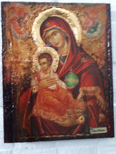 Load image into Gallery viewer, Virgin Mary Panagia Therapevousa Icon-Orthodox Greek Byzantine Handmade Icons - Vanas Collection